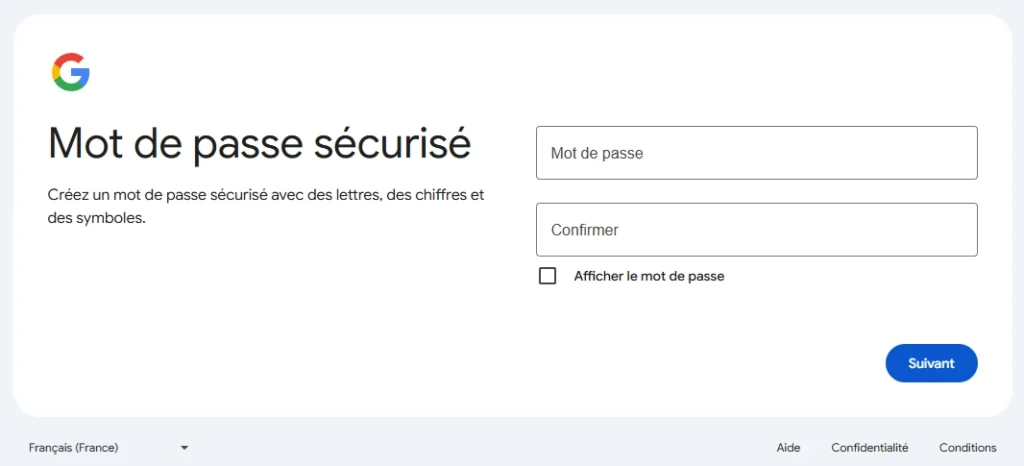 Créer un compte Gmail
