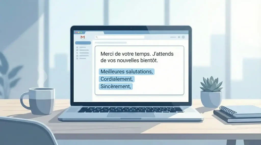 Formules de politesse email professionnel