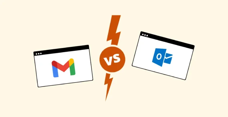 Comparaison Outlook Gmail
