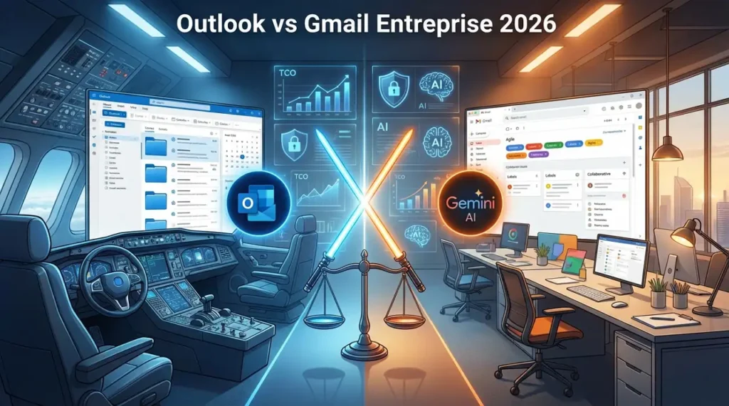 Outlook vs Gmail entreprise