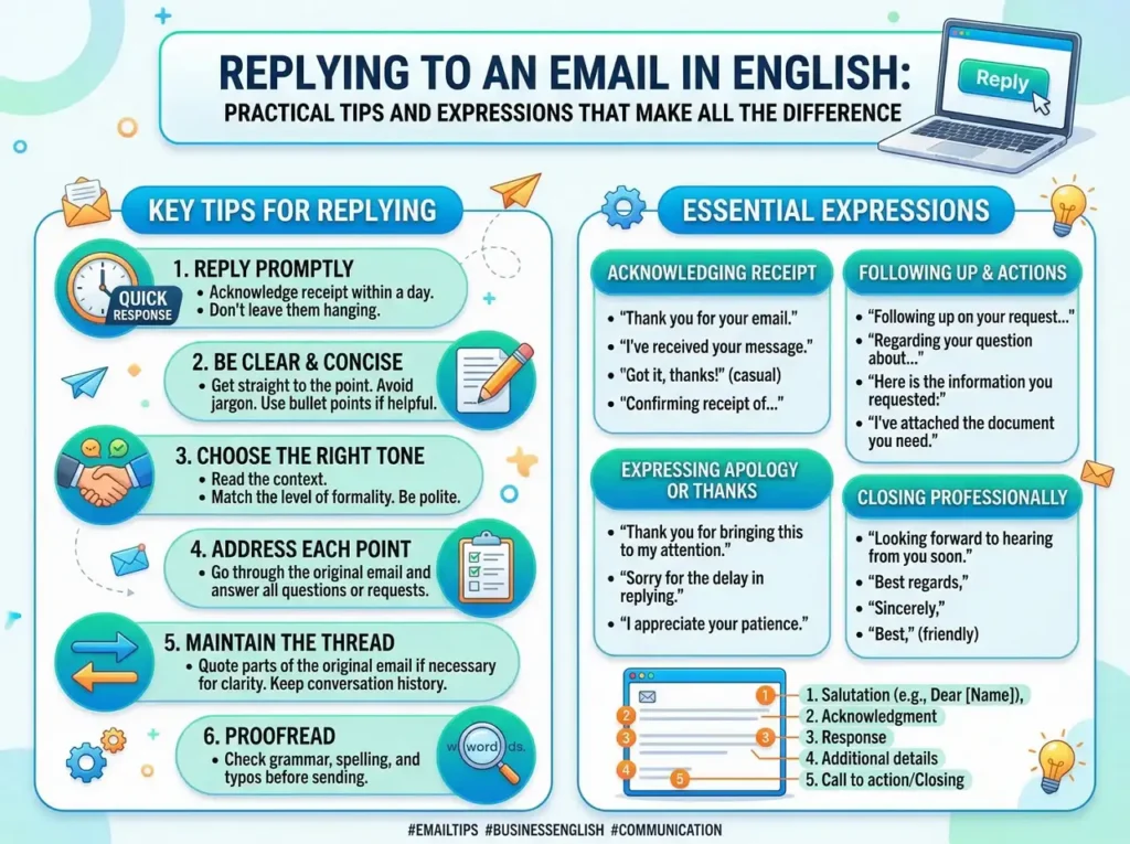 Répondre à un email en anglais : conseils pratiques et expressions qui font la différence Répondre à un email en anglais