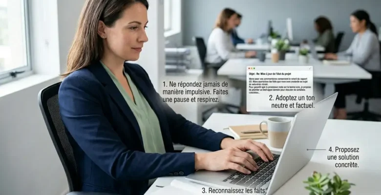 Répondre à un mail professionnel désagréable