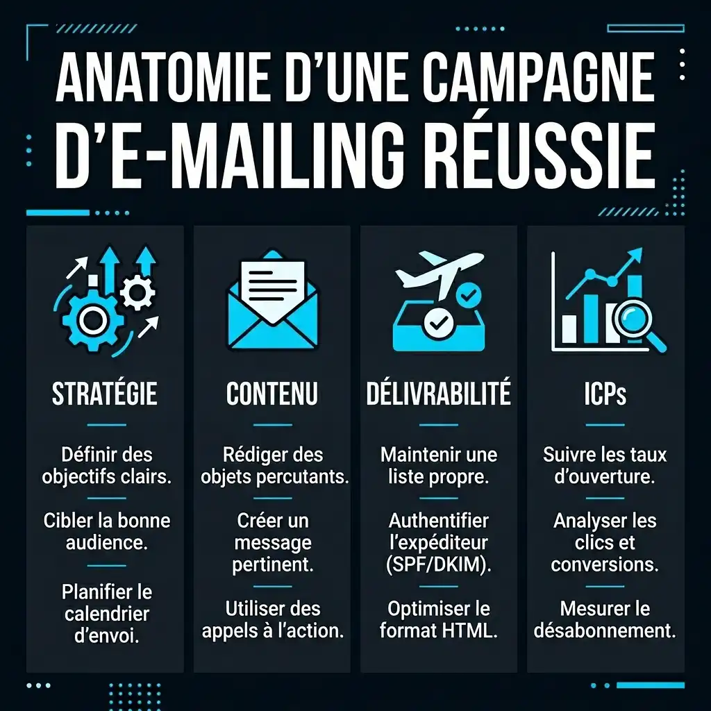 Campagne emailing réussie : l'anatomie d'une campagne qui performe en 2026 Campagne emailing réussie