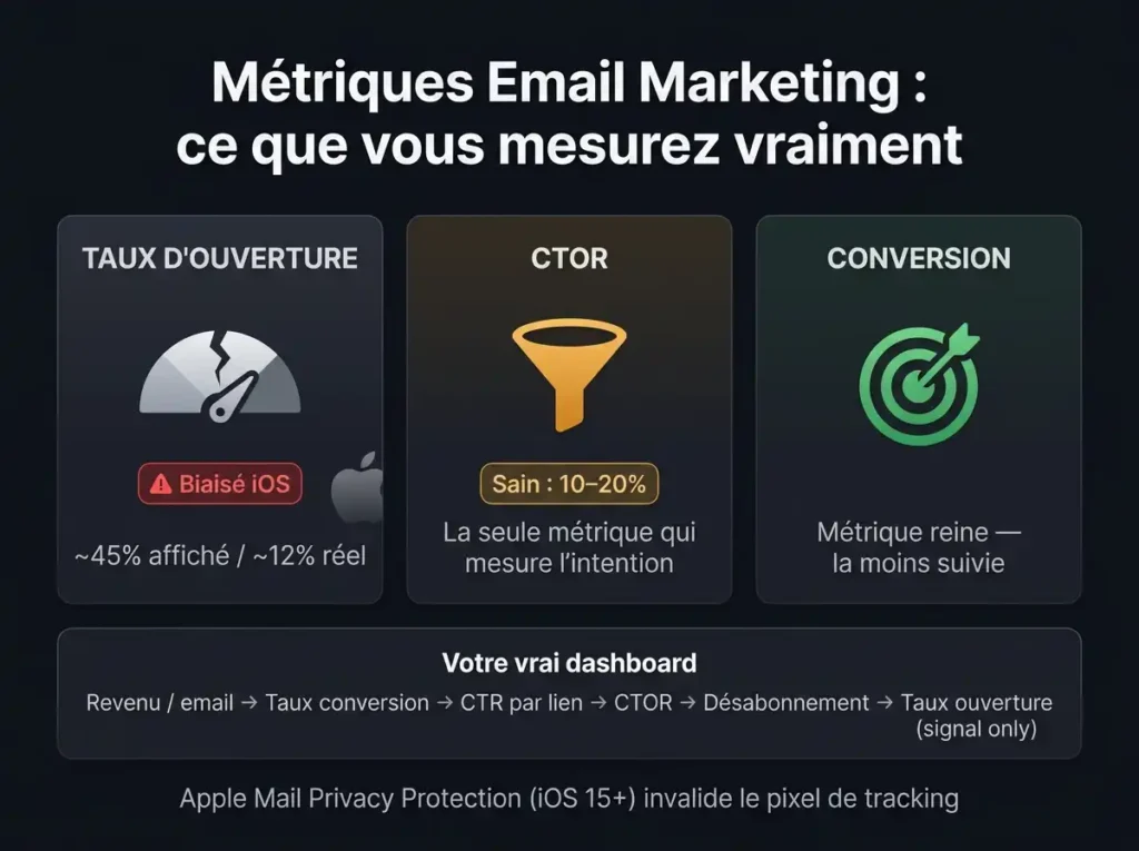 Métriques email marketing 
