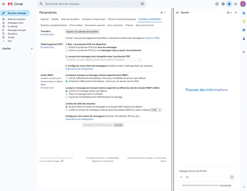 Gmail astuces 2026