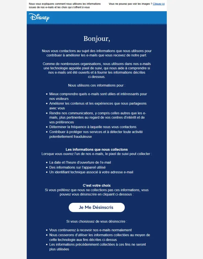 pixel de suivi email