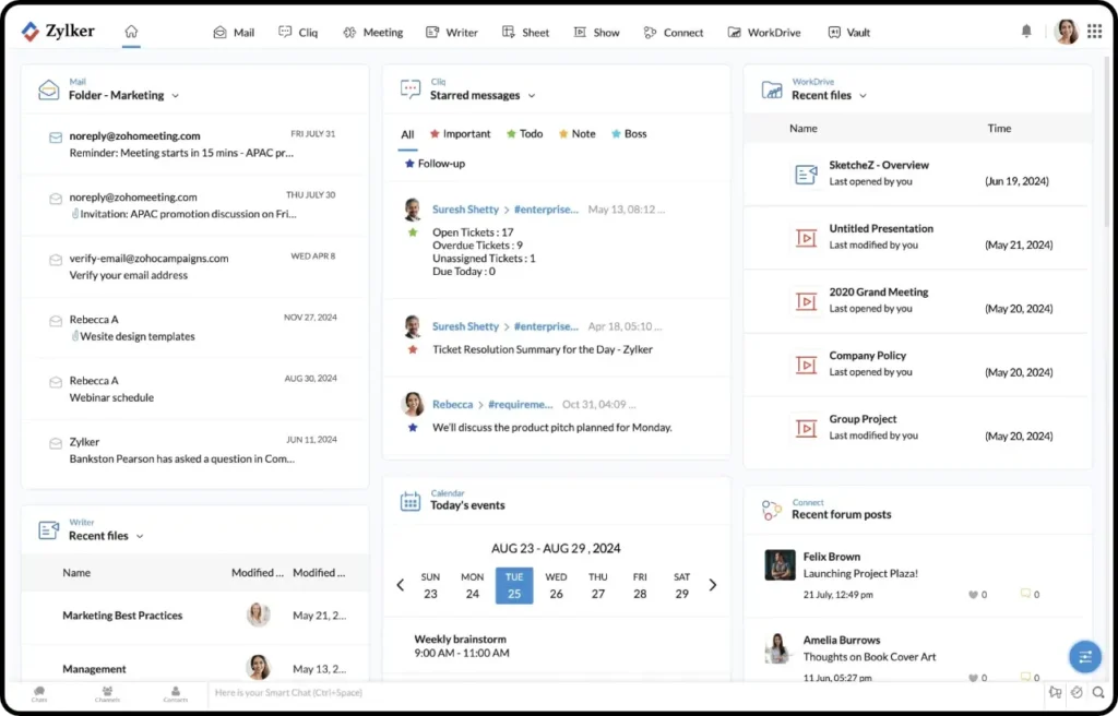 zoho workspace